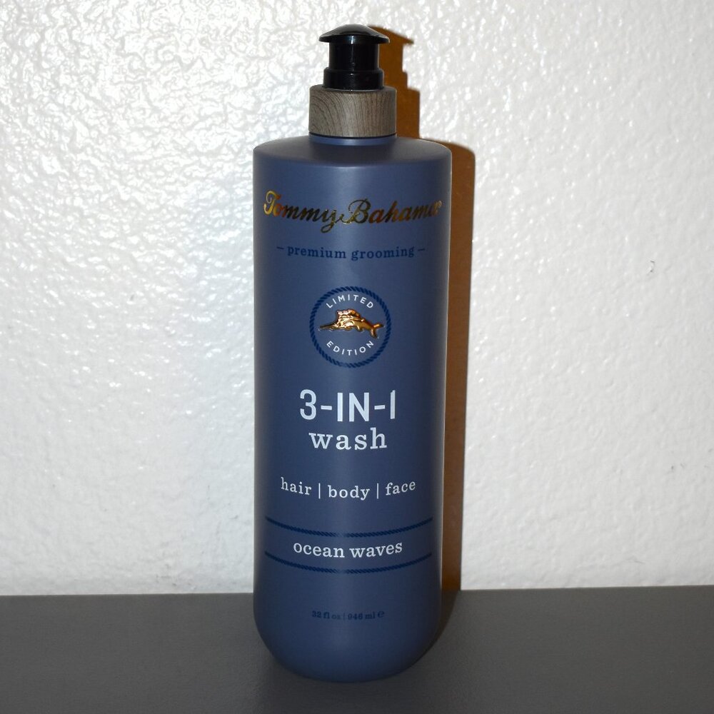 NEW Tommy Bahama Blue Ocean Waves 3-in-1 Wash 32 oz Bottle